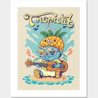 Tropical Vibes Posters and Art